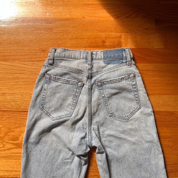 Abercrombie 90s Slim Straight Ultra High Rise Jeans Size 00/24 LONG - Picture 5 of 10